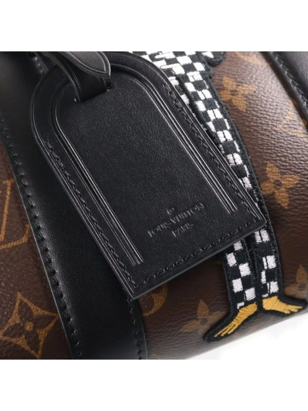 Louis Vuitton LV Lens City Keepall Shoulder Bag Leather Monogram